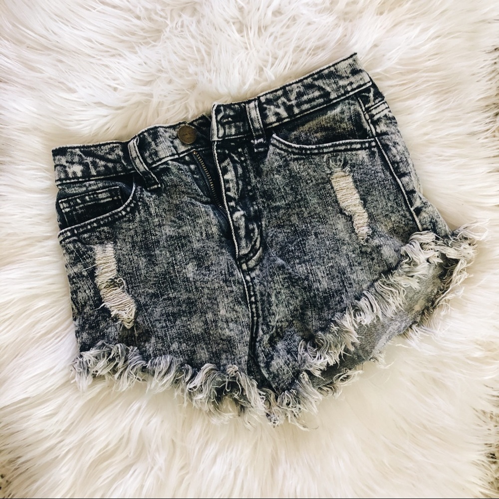 ☀️ Distressed jean cut off shorts
